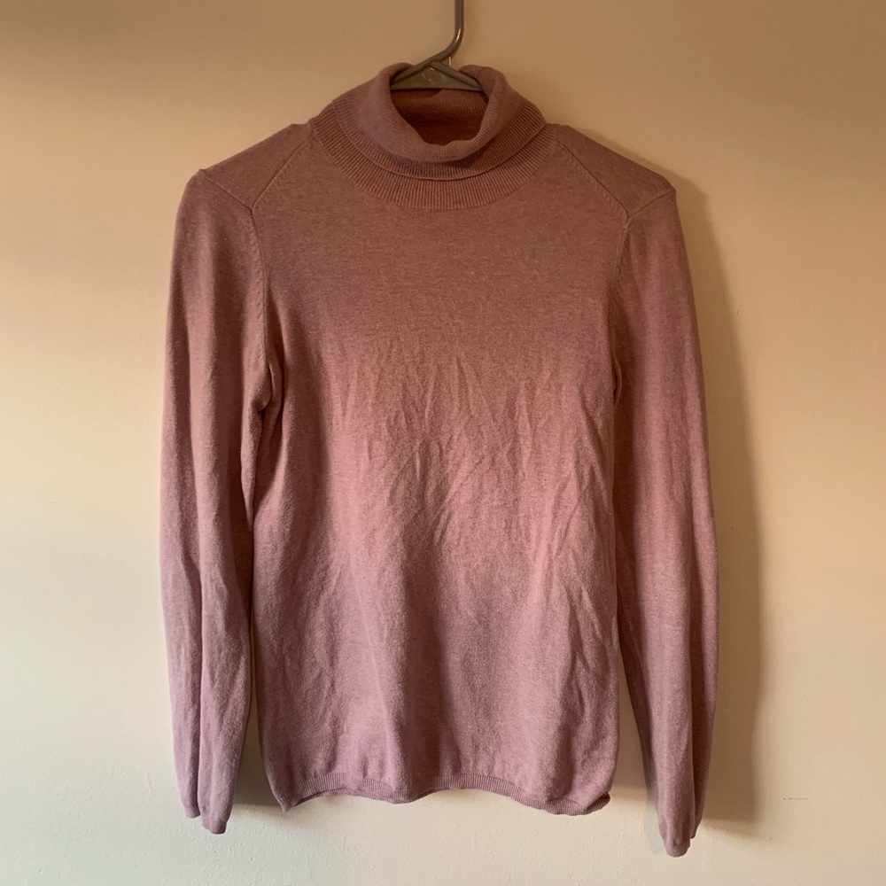 Lavender turtleneck